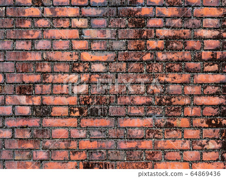 Red brick wall (Osaka Kuma Gate) 64869436