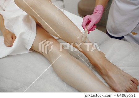 Gel for laser on a woman's skin 64869551