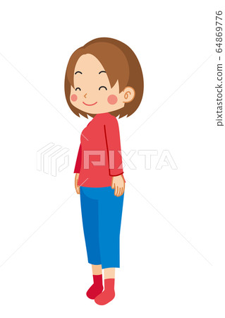 A smiling young woman A smiling young woman 64869776