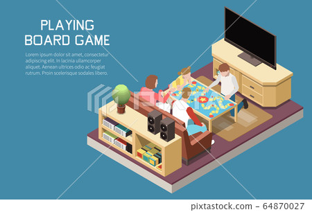 Playing Board Game Background 64870027