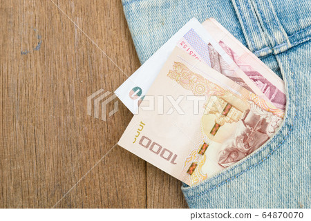 Close up image of blue denim jeans 64870070