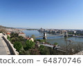 庫薩里橋取自布達佩斯多瑙河明珠的皇宮山丘 64870746