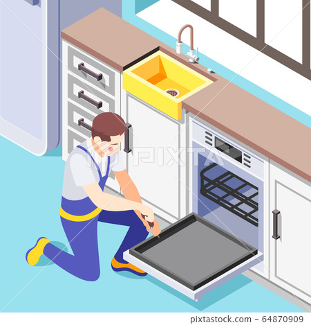Home Appliance Repair Background 64870909