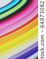 Rainbow paper abstract macro 64873082