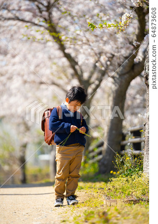 Boy spring cherry blossom satchel Boy spring cherry blossom satchel 64873608