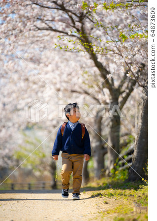 Boy spring cherry blossom satchel Boy spring cherry blossom satchel 64873609