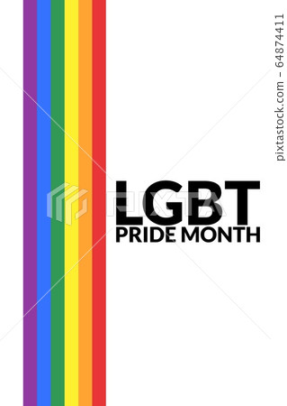 LGBT Pride Month. Holiday concept. Template for background, banner, card, poster with text 64874411