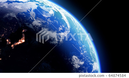 Earth universe sun space world world global 3d illustration background background 64874584