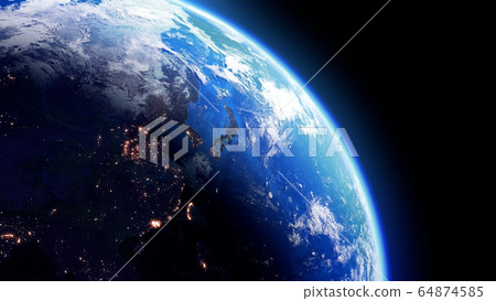 Earth universe sun space world world global 3d illustration background background 64874585