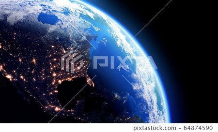 Earth universe sun space world world global 3d illustration background background 64874590