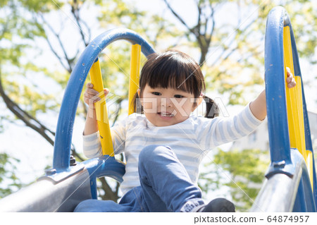 Children's park slide Children's park slide 64874957