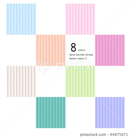 Stripe hand-painted pattern 64875871