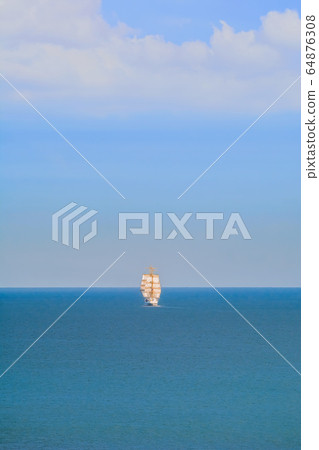 Sailing Ship in the Sea 64876308
