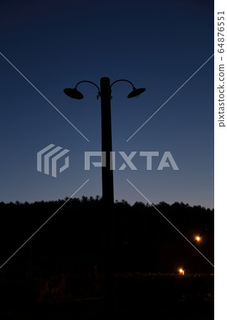 北海道景觀與舊路燈 64876551