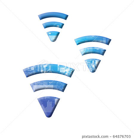 Blue icon series 64876703