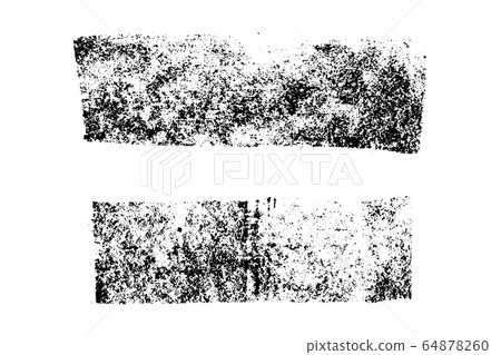 Set of grunge black chalk texture stripe brush on white background Set of grunge black chalk texture stripe brush on white background 64878260