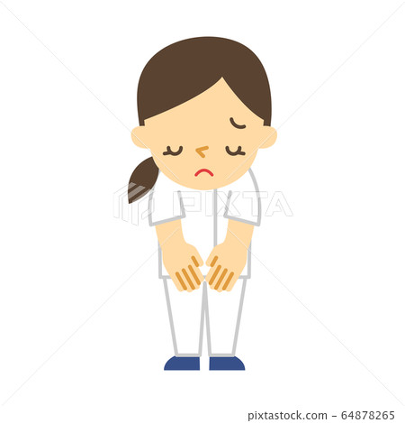 Nurse woman apologize Nurse woman apologize 64878265