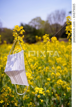 口罩冠狀病毒感染預防花粉症緊急申報外出公園長凳書筆記本 64879885