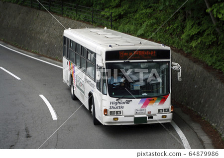 Alpico Kotsu Bus going to Togakushi Shrine Alpico Kotsu Bus going to Togakushi Shrine 64879986