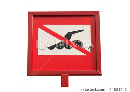 no swim sign 64881042