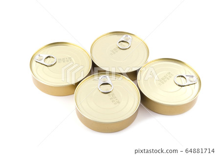 Tin with canned food Tin with canned food 64881714