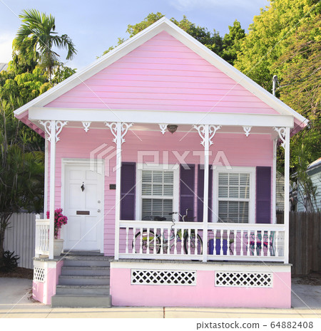 Pink rental house in Key West, Florida 64882408