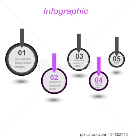 Info-graphic design template. Idea to display ranking and statistics. 64882423