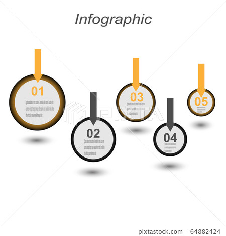 Info-graphic design template. Idea to display ranking and statistics. 64882424