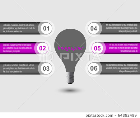 Info-graphic design template. Idea to display ranking and statistics. 64882489
