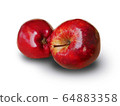 red apples on the white background 64883358