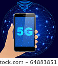 5G Global communication concept 64883851