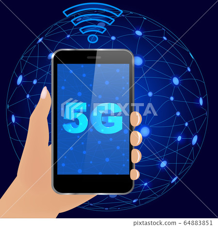 5G Global communication concept 64883851