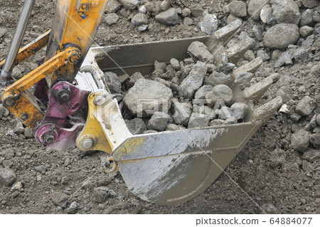 Building demolition and construction site Building demolition and construction site 64884077