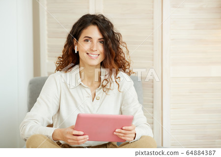 Stylish Female Freelancer Portrait Stylish Female Freelancer Portrait 64884387