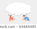 Men and women worried about something 64884485