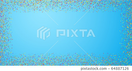 Festive confetti. Celebration stars. Colorful conf Festive confetti. Celebration stars. Colorful conf 64887126