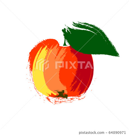 Vector illustration apple in abstract style 64890971