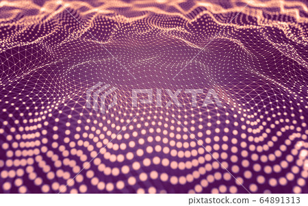 Abstract background. Molecules technology with Abstract background. Molecules technology with 64891313