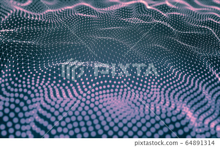Abstract background. Molecules technology with Abstract background. Molecules technology with 64891314