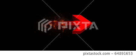 Abstract red arrow - Stock Illustration [64891653] - PIXTA