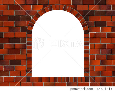 Brick wall window background material Brick wall window background material 64891813