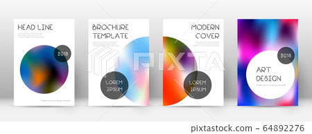 Flyer layout. Trendy symmetrical template for Broc 64892276