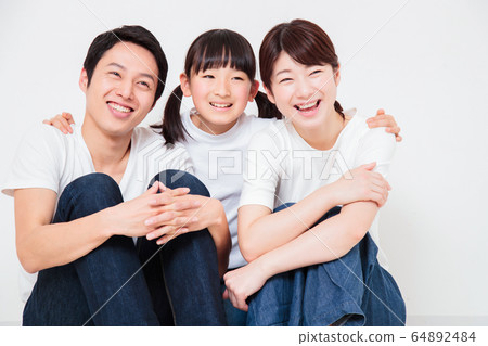 Family Parents and Children Portrait Mothers Children Dad 64892484