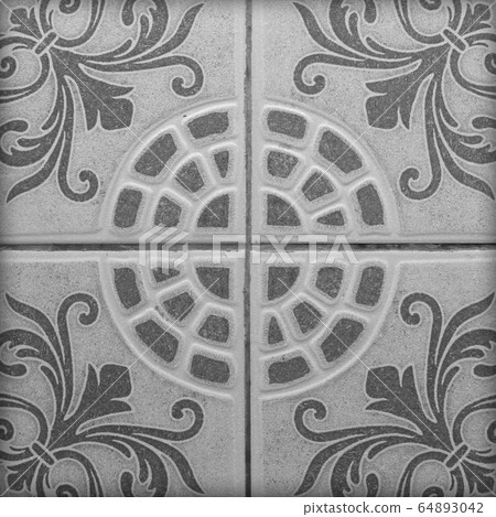 Patterned marble floor. Patterned marble floor. 64893042