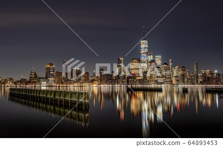New York City Skyline at Night  New York City Skyline at Night  64893453