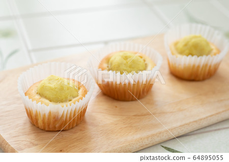 Making sweets at home Sweet potato muffins 64895055