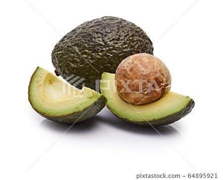 Avocado Isolated on White Background 64895921