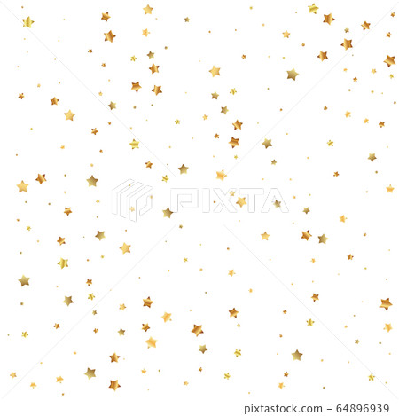 Gold stars random luxury sparkling confetti. Scatt Gold stars random luxury sparkling confetti. Scatt 64896939