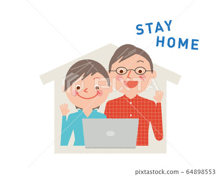 Online homecoming senior vector illustration 64898553