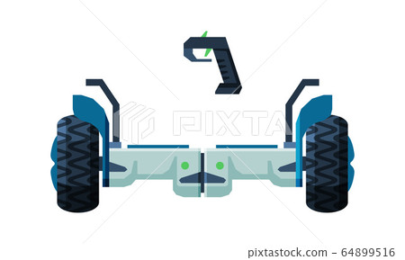 Modern Electric Gyroscooter, Personal Eco Friendly Alternative City Transport Vector Illustration Modern Electric Gyroscooter, Personal Eco Friendly Alternative City Transport Vector Illustration 64899516
